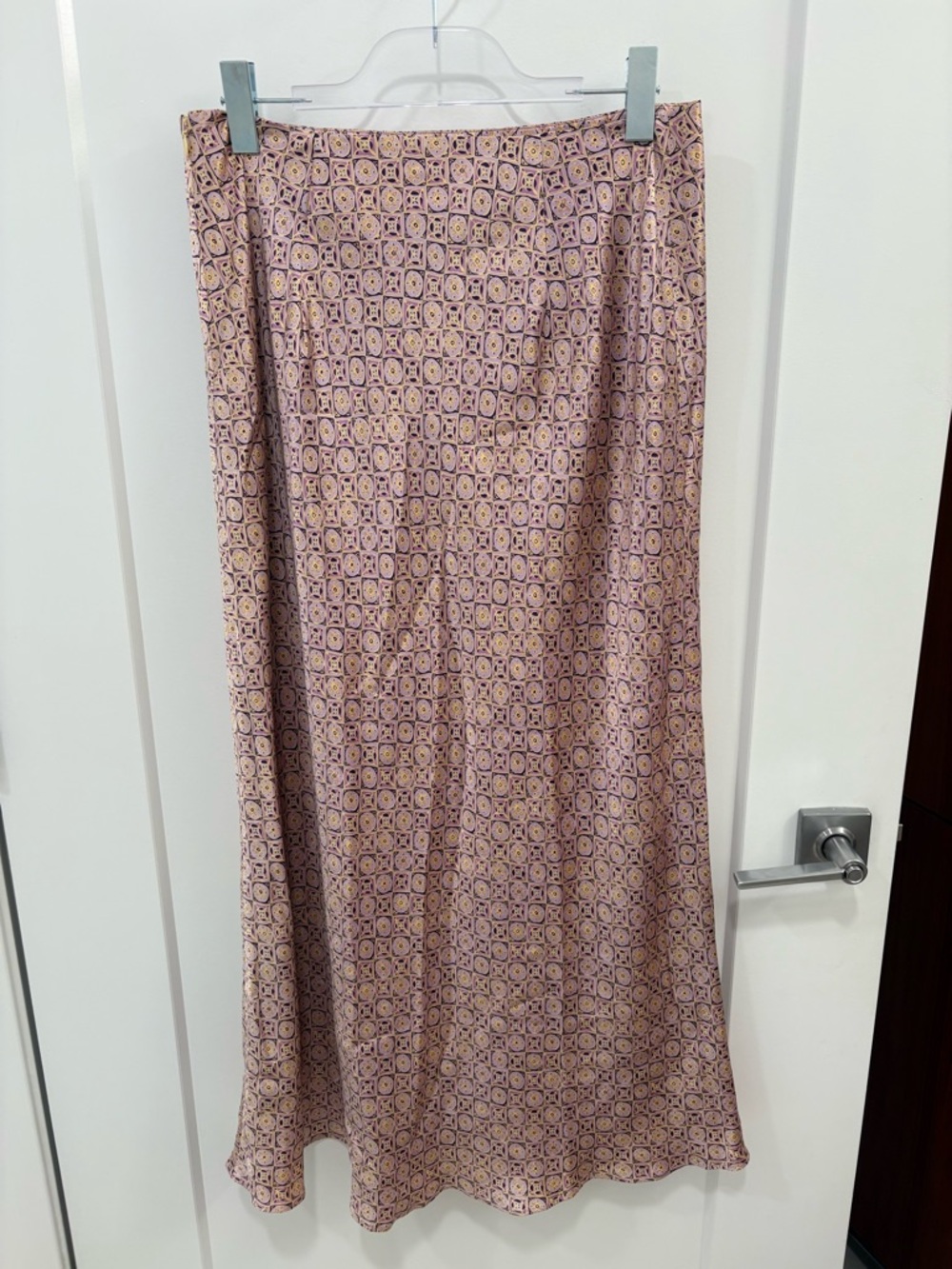 Vintage Y2K Silk Ann Taylor Purple Maxi Skirt - Picture 6 of 11